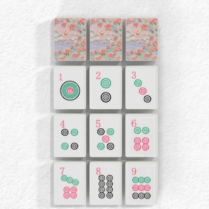 The image is a collage of nine tiles, each with a different design and number, arranged in a grid pattern.