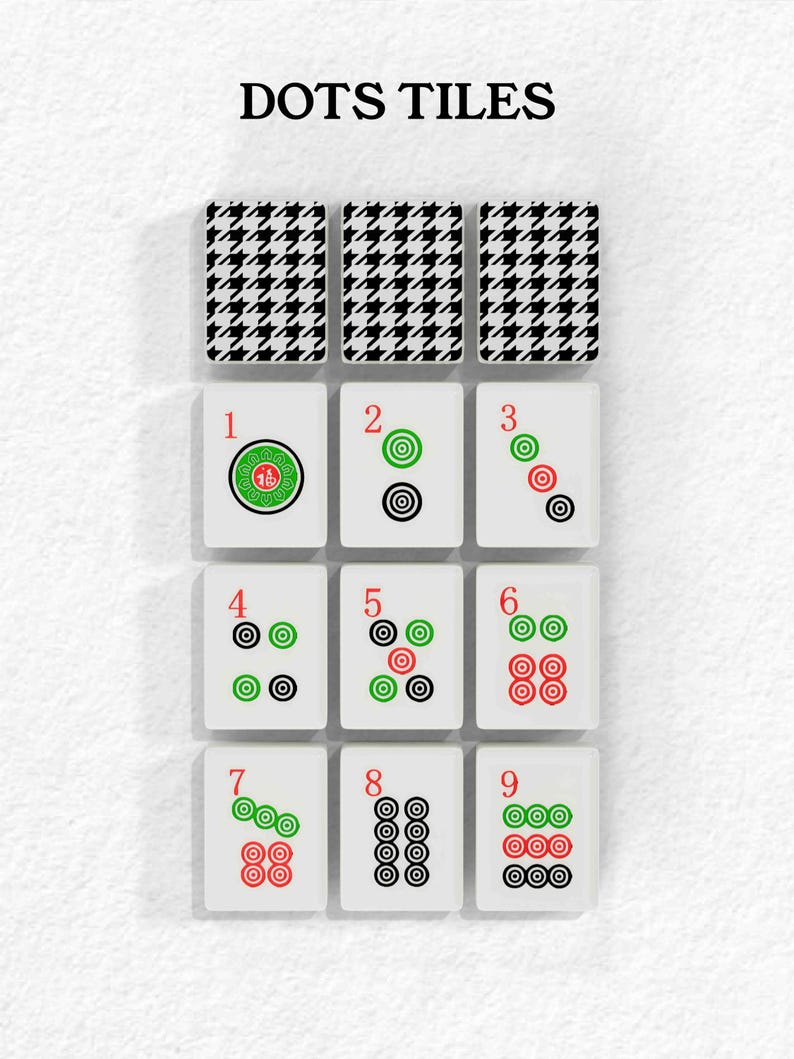 The image is a collage of nine tiles, each with a unique pattern and color scheme. The tiles are arranged in a grid format, with three tiles on the top row, three on the middle row, and three on the bottom row. The tiles feature a combination of black, white, green, and red colors, creating a visually striking and diverse display.