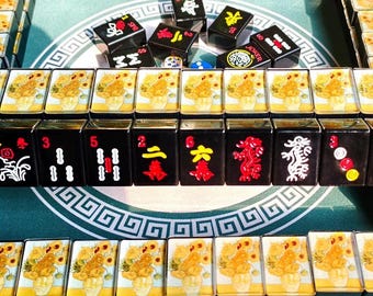 Mahjong Tiles, Mahjong Set, Mahjong, Mahjong Tile Set,American Mahjong Tiles, Mah Jong Tiles, Mahj Set, Custom Riichi Mahjong, Resin Mahjong