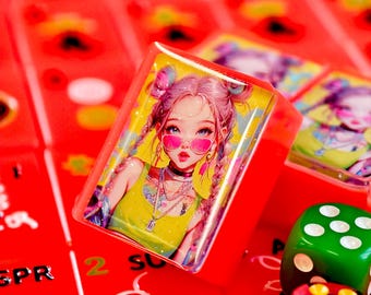 Mahjong Set, Custom Resin Mahjong Set, Handcrafted Mahjong Tiles, Board Game Gifts, Custom Riichi Mahjong Gifts, Personalized Mahjong