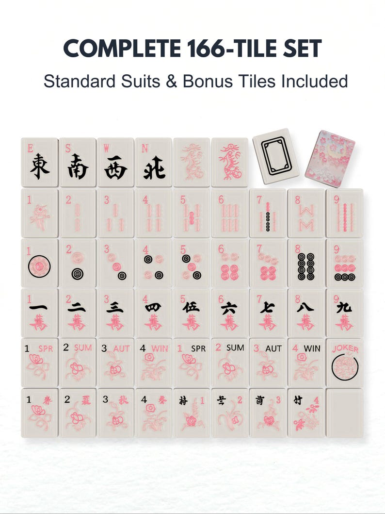 The image is a set of playing cards with various suits and numbers, including a joker, a king, a queen, a jack, and a ten.
