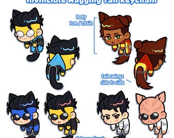 Invincible Wagging Tail Acrylic Keychains