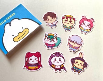 Huntrix y Saja Boys KPDH Chiikawa Pegatinas
