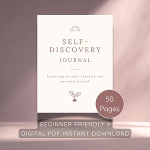 Self Discovery Journal Printable Self Reflection and Growth Workbook Digital Self Care and Personal Development PDF