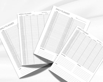 15 Minute Planner Bundle | 15 Minute Weekly Planner & 15 Minute Daily Planner