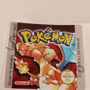 Étiquettes de remplacement pour jeux Pokémon – Générations 1 2 3 – Finition Brillante / Métallique – Game Boy & GBA – Version Française