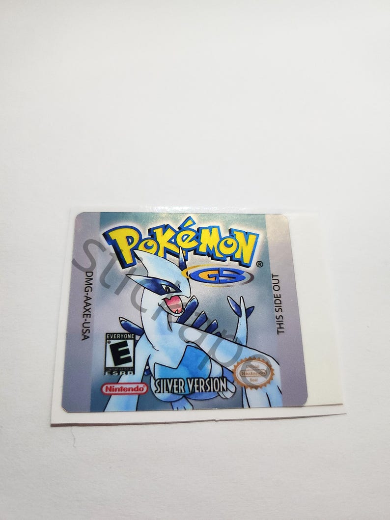 Pokémon Replacement Labels – Gen 1 2 3 – Glossy & Metallic – Game Boy ...