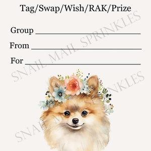Printable INSTANT DOWNLOAD Tag Insert RAK Wish Group Label - Pen Pal Accessories - Happy Mail Pommerschen Landhauskern