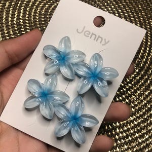 Cute Hibiscus Hair Clips | Summer Floral Hair Accessories | Tropical Beach Hair Clip Set | Island Style Barrettes for Women | Y2K Floral