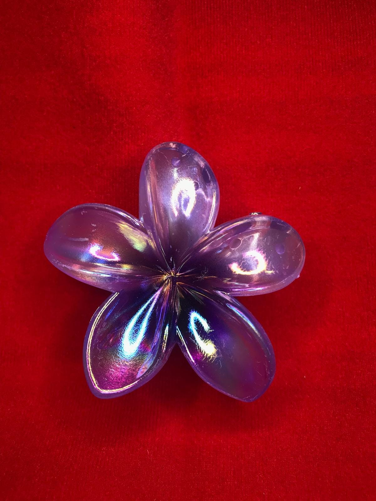 Large Tropical Hibiscus Hair Clip + Set of 2 Small Hibiscus 