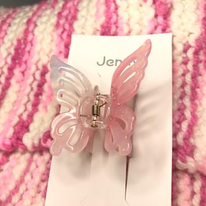 Butterfly Hair Clips for Women | Magical Aesthetic Hair Accessories | Cute Y2K Hair Clips | Fairycore Hair Claws | Pastel Hair Clip Set