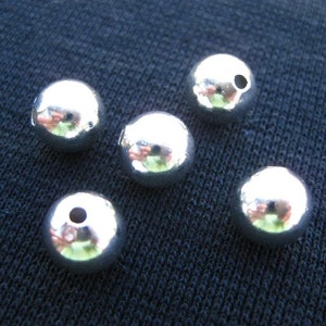 10 Beads MOON SMALL 10 mm for jewelry, kiln or torch firing 10 pieces image 3