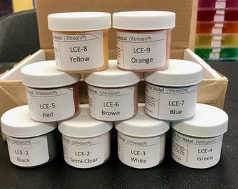 LIQUID ENAMEL LCE Sample Set Nine Colors 2 oz Each