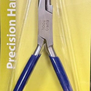 May include: Blue handled pliers with a silver metal body. The pliers are labeled "EURO TOOL" and are packaged on a yellow background with the text "Precision Hand Tools" and "Your Source for Success".