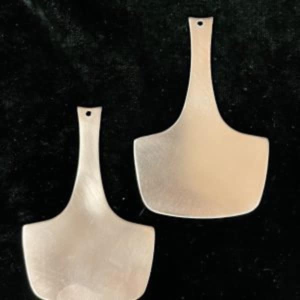 Pizza Paddle copper blanks, 18 Gauge, 2x3”, 2 pieces