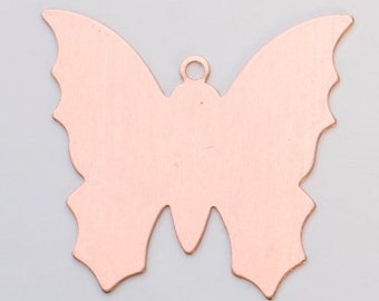 SIX Butterflies BUTTERFLY Quantity 6 Copper shapes 24 gauge for enameling