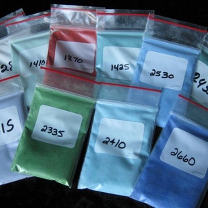 10 ***OPAQUE*** SAMPLES of Enamels  - 10 random colors