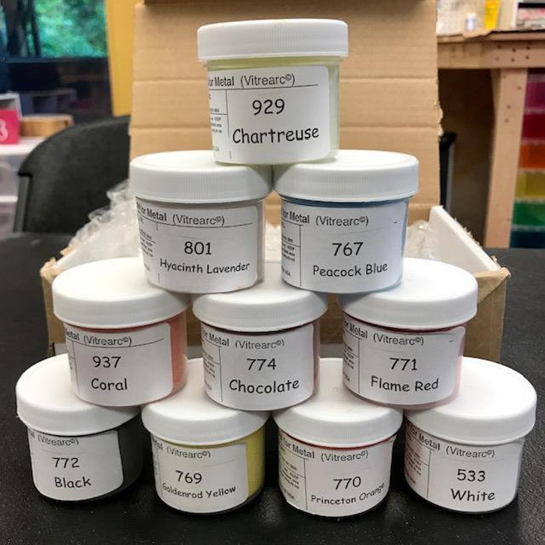 LIQUID ENAMEL LFE Sample Set Ten Colors 2 Oz Each - Etsy
