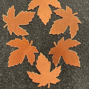 6er Pack Kupfer Ahornblatt