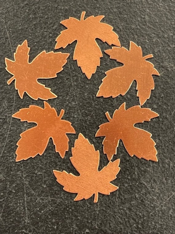 Copper Maple Leaf  pack of 6