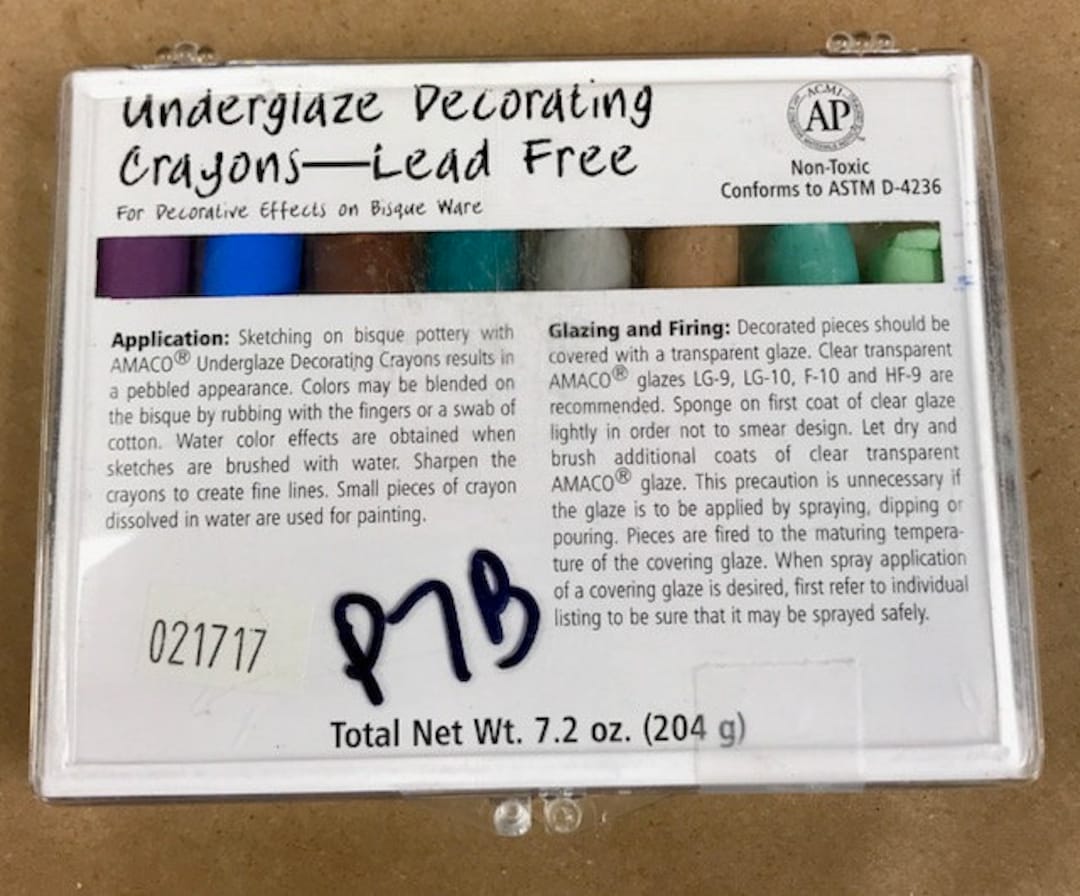 Underglaze Crayon Set CHALKS P7B Etsy