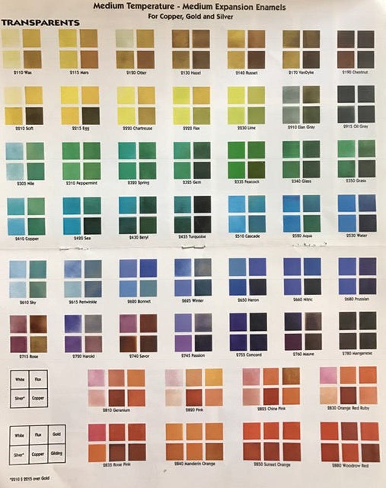 169 SAMPLE C SET of mixed transparent and opaque enamel packets Approximately 169 colors image 3