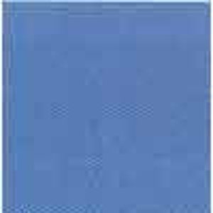 May include: Solid blue square background.