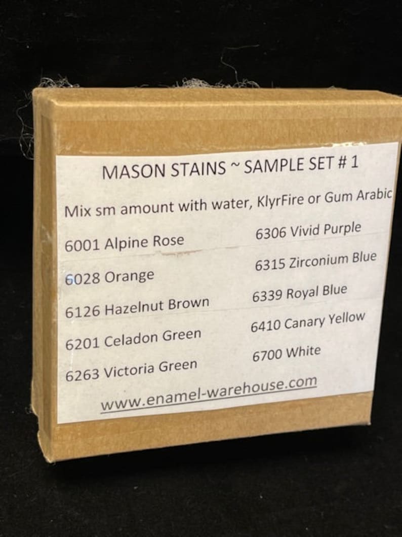 Mason Stains Sample Set 1 Ten color Samples image 5