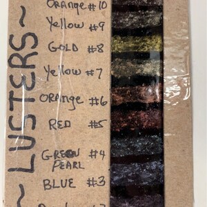 LUSTERS TRIAL Pack 12 colors LTK-1 Great Deal image 6