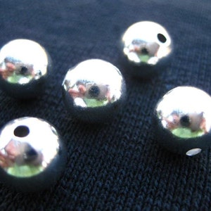 10 Beads MOON SMALL 10 mm for jewelry, kiln or torch firing 10 pieces image 1