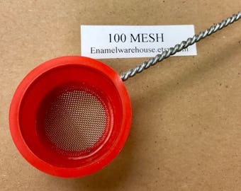 Medium Sifter  1-1/4" dia. X 7/8" d *** 100 MESH *** Screen Size