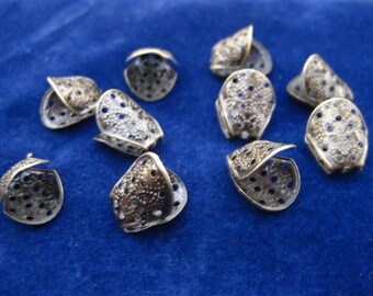 Filigree Beads Ten HELICOPTER  12 x 10 mm for jewelry, kiln or torch firing