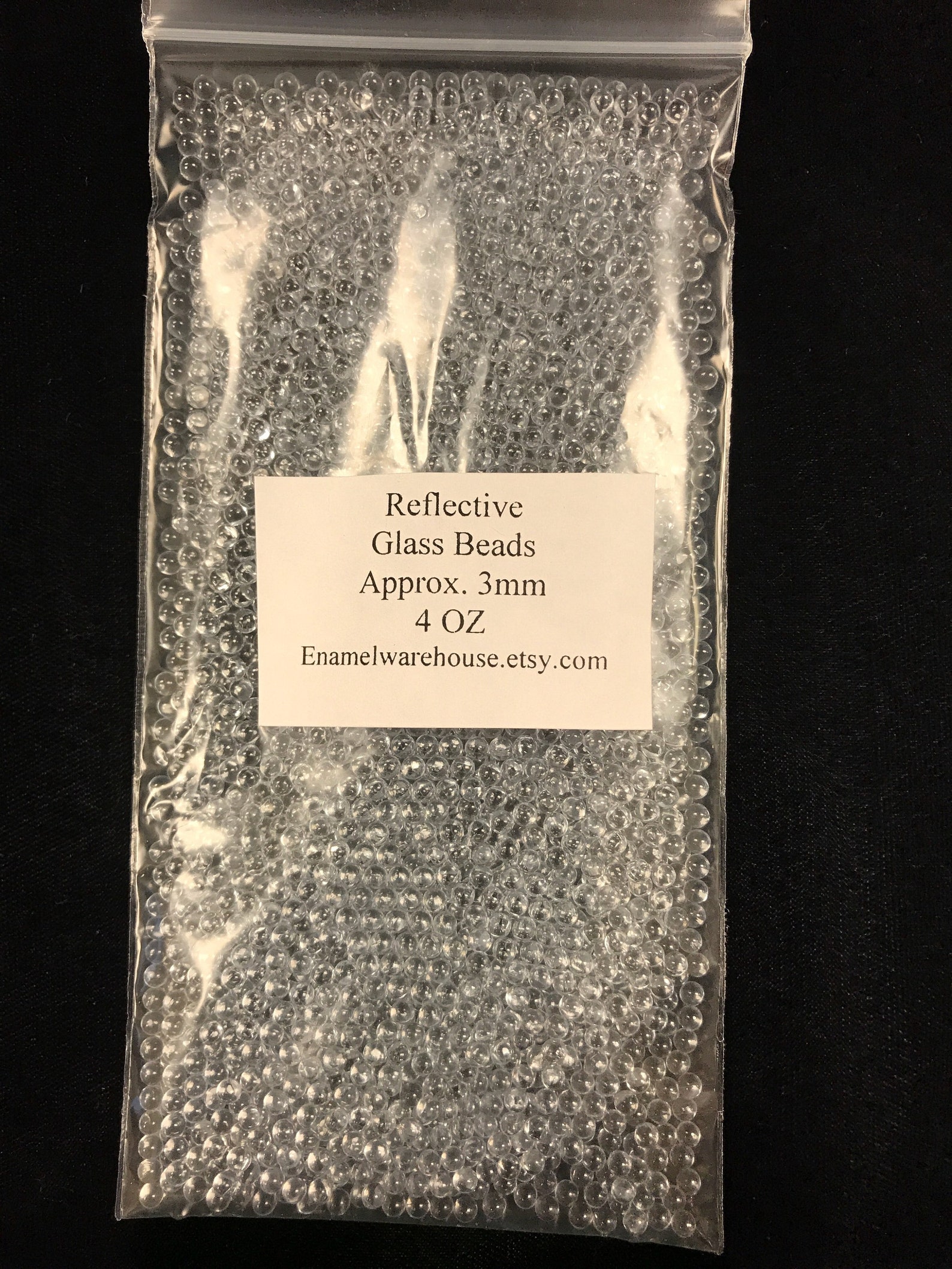 REFLECTIVE GLASS BEADS 3 Mm Best Price on Etsy 4 Oz for Etsy Canada