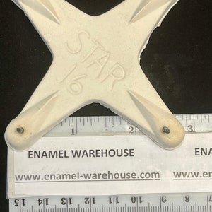 Large Star Ceramic Stilt Trivet 4 Point Trivet 4 inch image 2