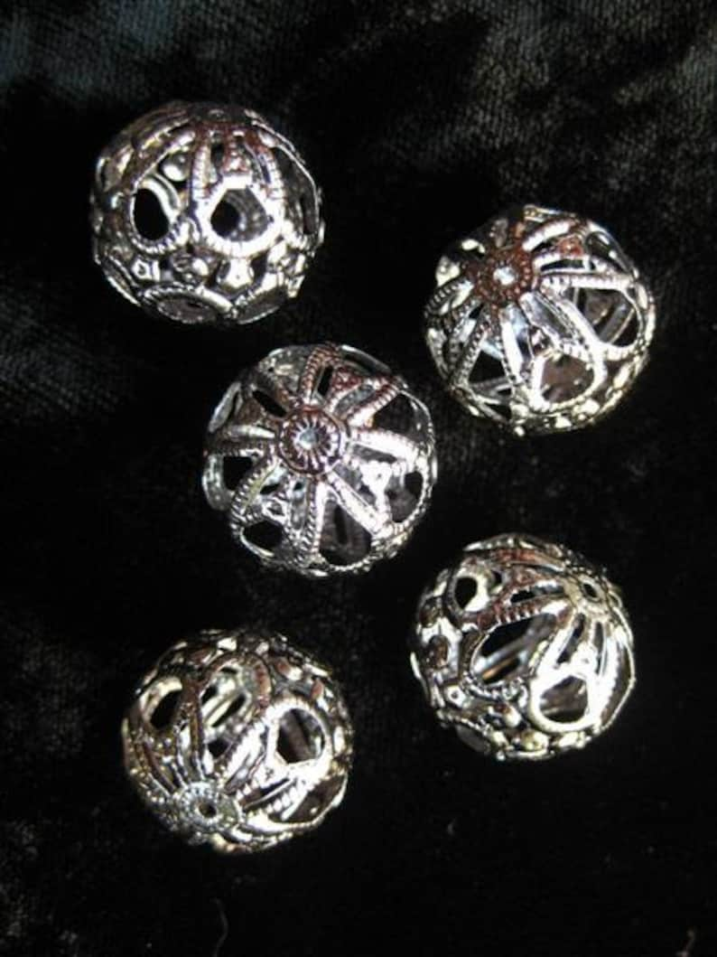 Filigree Beads CASABLANCA for torch firing image 1