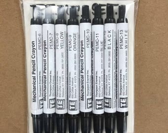 MECHANICAL PENCIL CRAYONS (for Enamel) Set of 8 colors