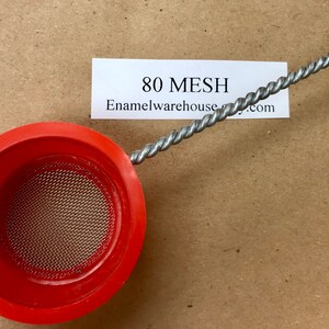 Medium Sifter  1-1/4&quot; dia. X 7/8&quot; d *** 80 MESH *** Screen Size