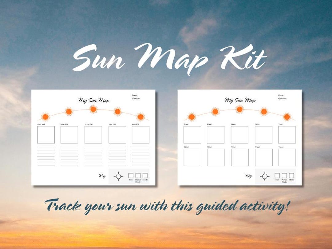 Map. Sun Mit Sun Map Kit - Printable Activity With Step-by-step Instructions - Etsy