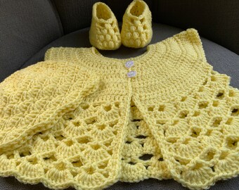 Lacey Baby Sweater Set 0-3 months