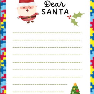 Carta de Papá Noel para personas con autismo
