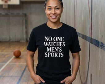 No One Uhren Herren Sport-Shirt | Lustiges WNBA Basketball Tee | Womens Sports Equality Unisex T-Shirt