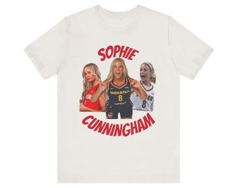 Sophie Cunningham Indiana Fever Fan Unisex Tee, Basketball Player Tshirt, Sports Team Supporter Shirt, WNBA Fan Apparel, Short Sleeve Jersey