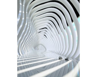 Póster vertical del Palacio Mental, Arte mural de atención plena, Decoración de meditación, Impresión para el hogar zen, Arte del Santuario de la Claridad, Arquitectura de la Autoconciencia