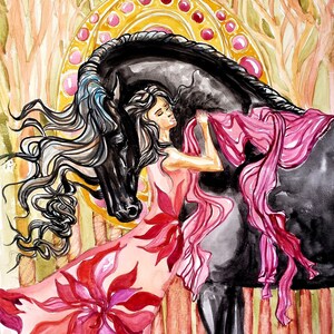 Unicorns and their Goddesses  30 page coloring book