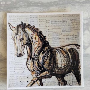dressage horse sticker