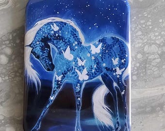 moon horse magnet #1  cottagecore dark art moody gift
