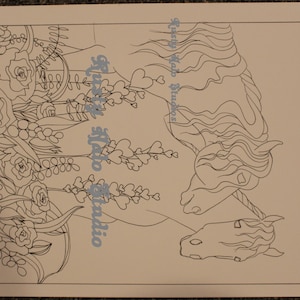 Valentine Horse Coloring Book - Etsy