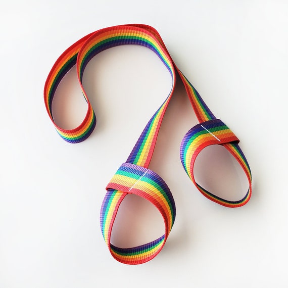 Rainbow Roller Skate Leash: Quad Skate Carry Strap