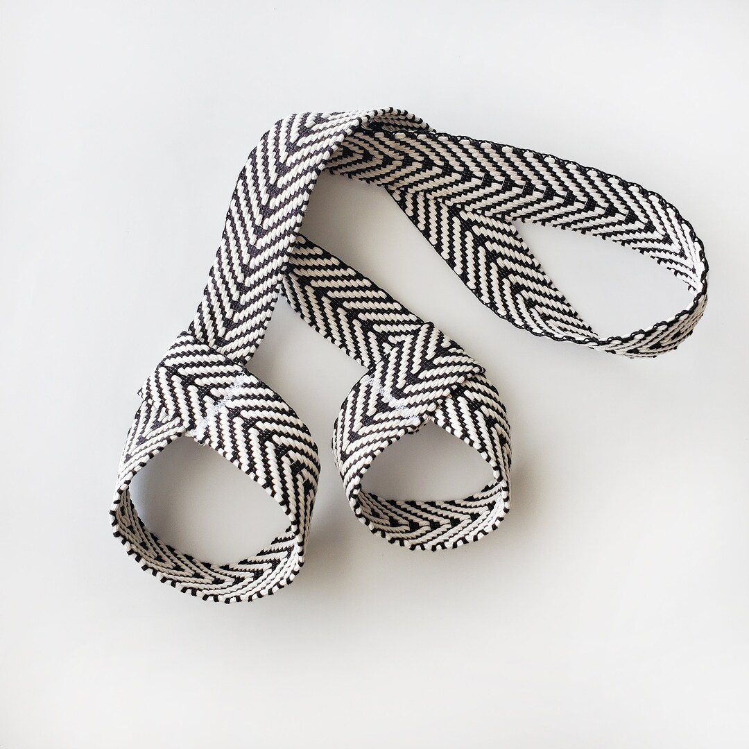 Cotton Roller Skate Leash Abstract Chevron Black & White - Etsy