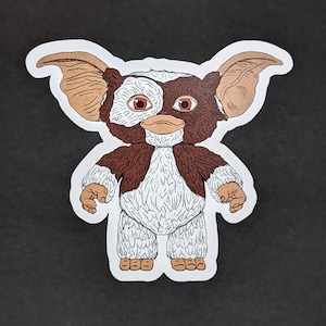 Gizmo Gremlins Sticker: 80s Movie Fan Art Vinyl Decal